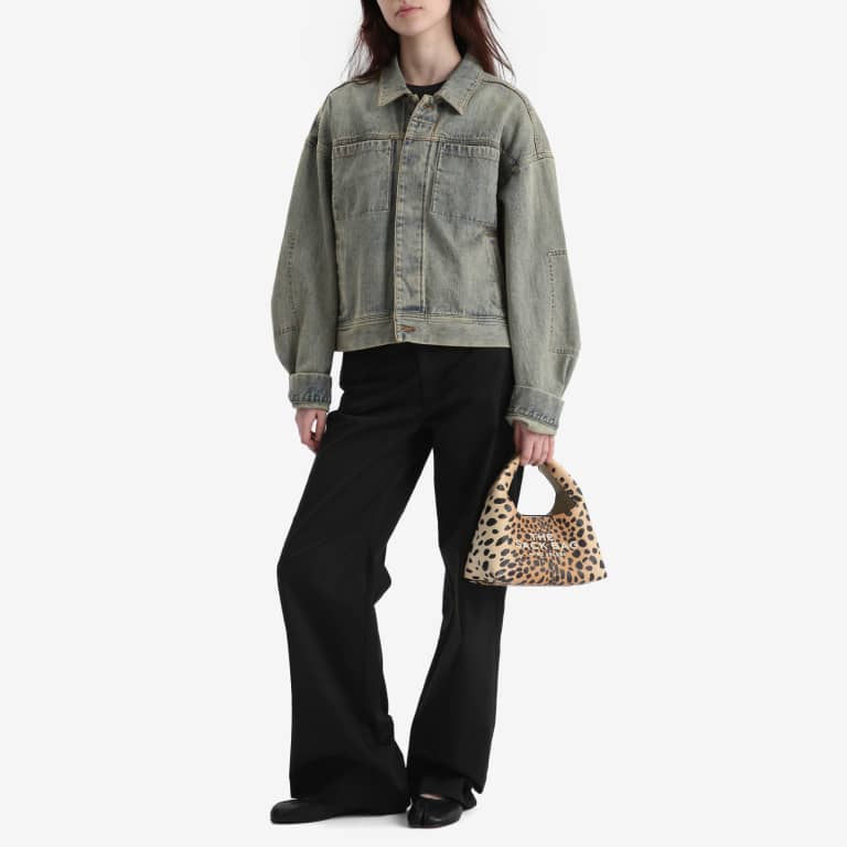 Mini sac Sack imprimé en cuir - Black Multicolor