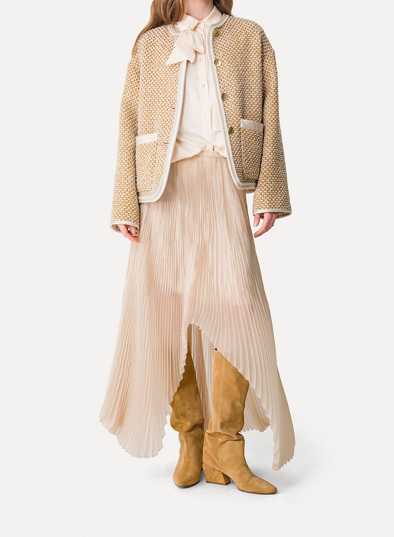 Blouson en tweed Natte - Oro