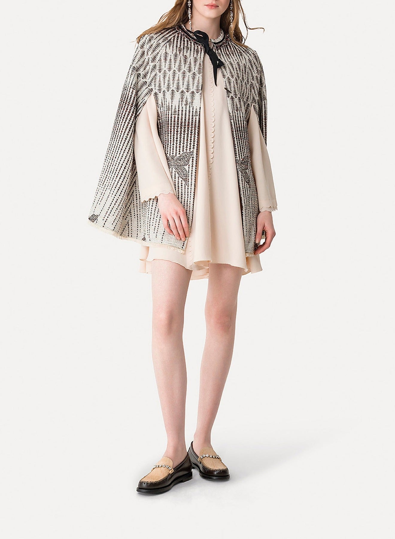 Cape à nouer en jacquard Libelle - Borotalco