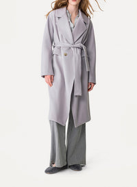 Manteau mi-long en laine et cachemire léger - Nebbiolina