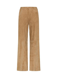 Pantalon taille haute en daim - Noce