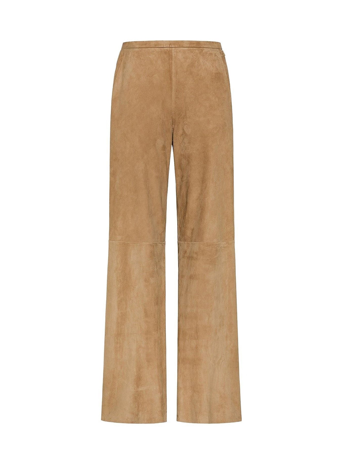 Pantalon taille haute en daim - Noce