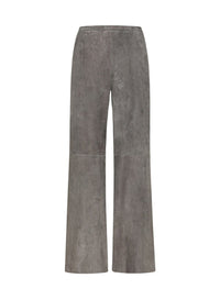Pantalon taille haute en daim - Ombra