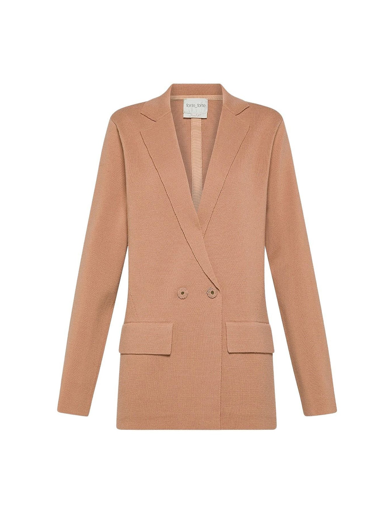 Veste oversize en laine cachemire mélangé - Noisette