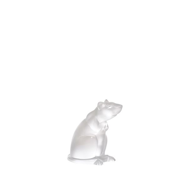 Sculpture Rat en cristal - Incolore