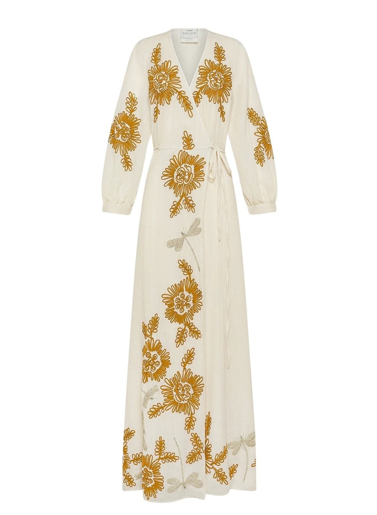 Robe brodée Voilà Une Fleur en laine mélangée - Ambra