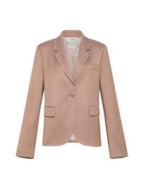 Veste carrée laine - Poudre