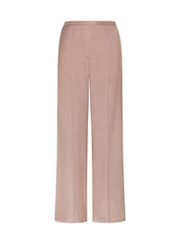 Pantalon à taille haute en laine - Poudre