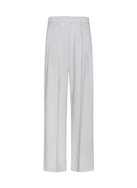 Pantalon taille basse en laine - Nebbiolina