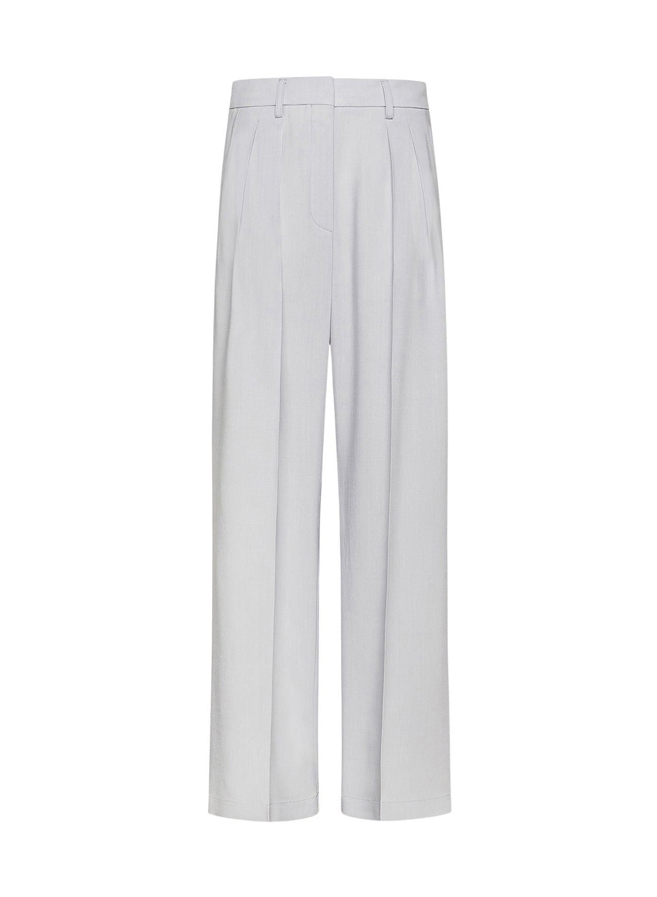 Pantalon taille basse en laine - Nebbiolina