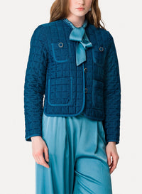 Veste Chanel matelassée en velours fluide - Danubio