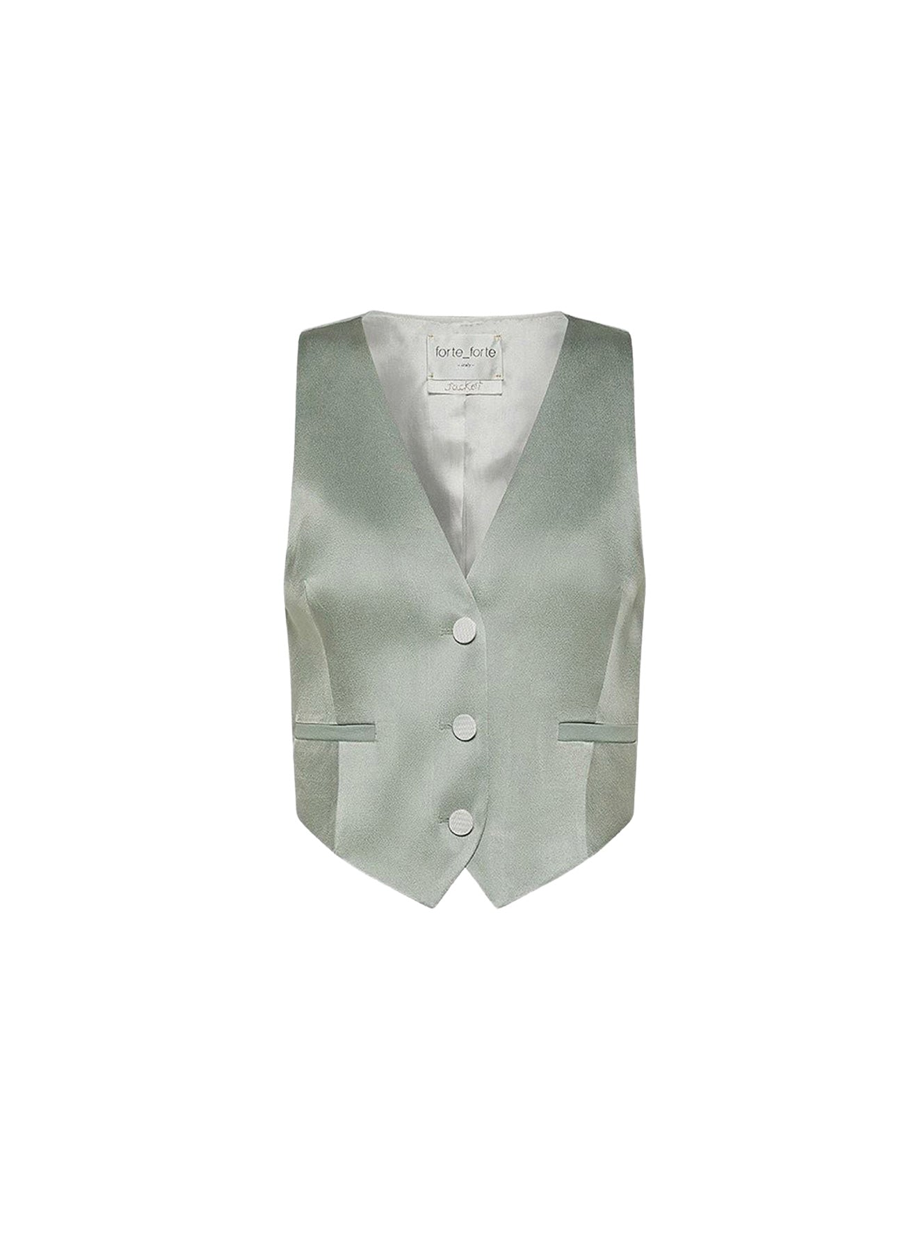 Gilet court en satin - Lichene