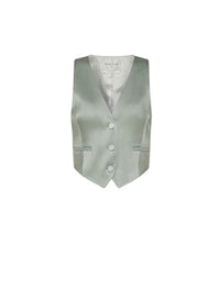 Gilet court en satin - Lichene