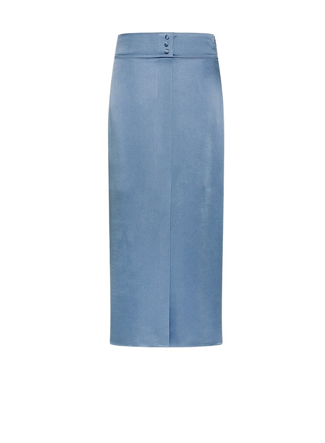 Jupe crayon en satin - Ceruleo