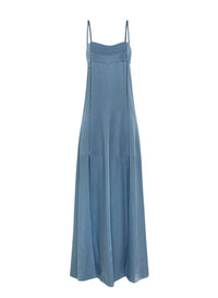 Robe nuisette en satin brodée - Ceruleo