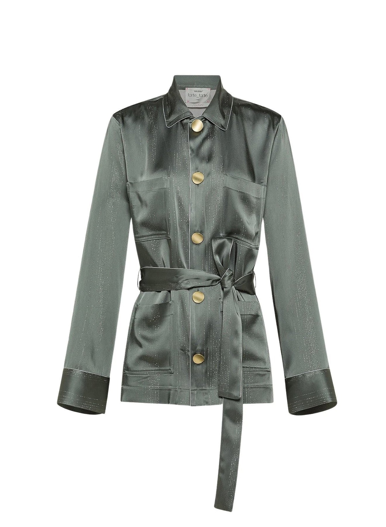 Veste en satin à fines rayures - Ombra