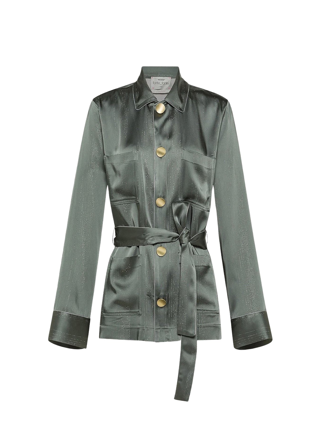 Veste en satin à fines rayures - Ombra