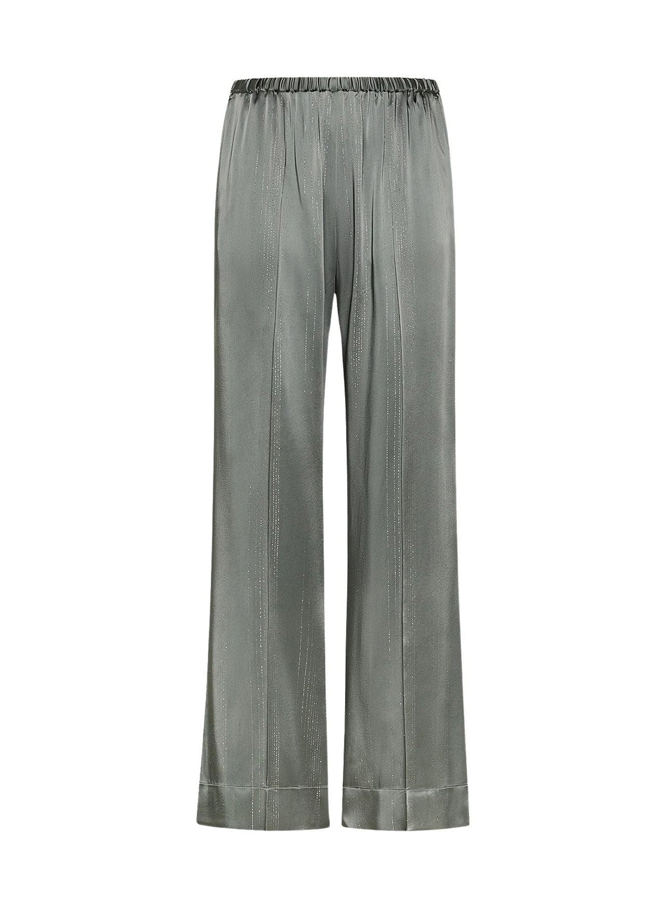 Pantalon en satin à fines rayures - Ombra