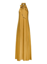 Robe en soie extensible avec nœud papillon - Ambra