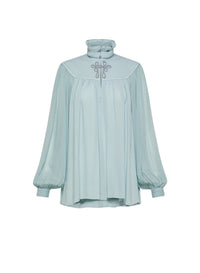 Chemise en crêpe de Chine - Nuage