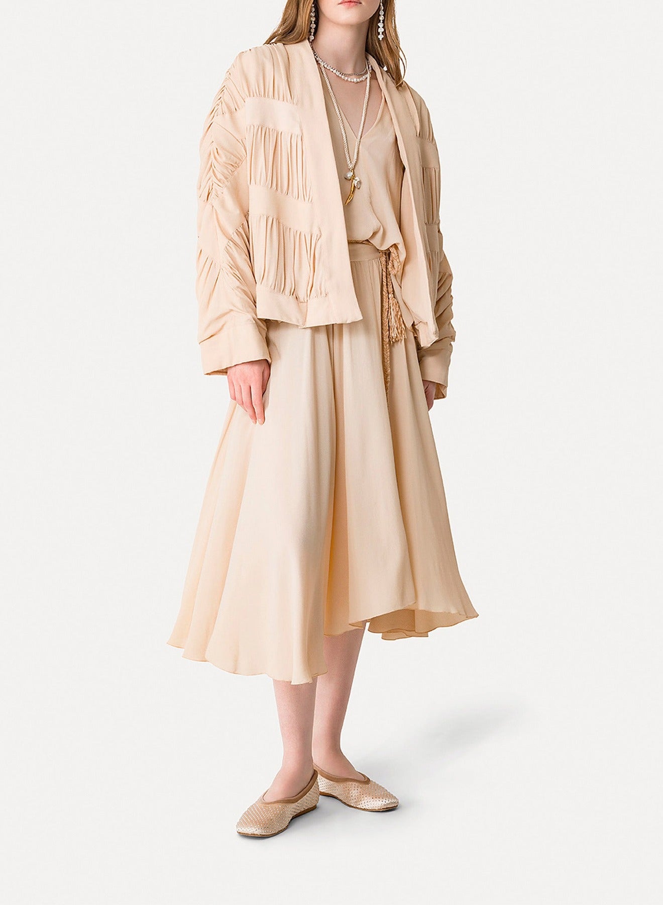 Jupe midi asymétrique - Juta