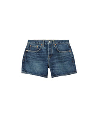 Mid-rise denim shorts - Whiskey Indigo