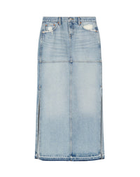 Jupe fendue mid-rise - Ripped Tide