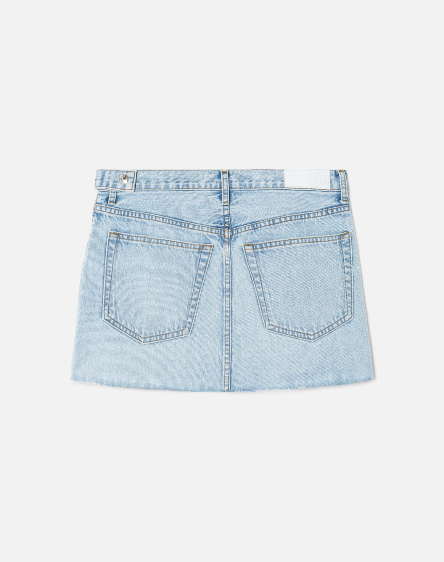 Mini jupe portefeuille mid-rise - Maliblue