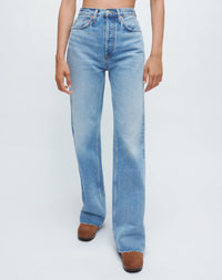 Ultra high rise wide leg jeans - 60s Fade