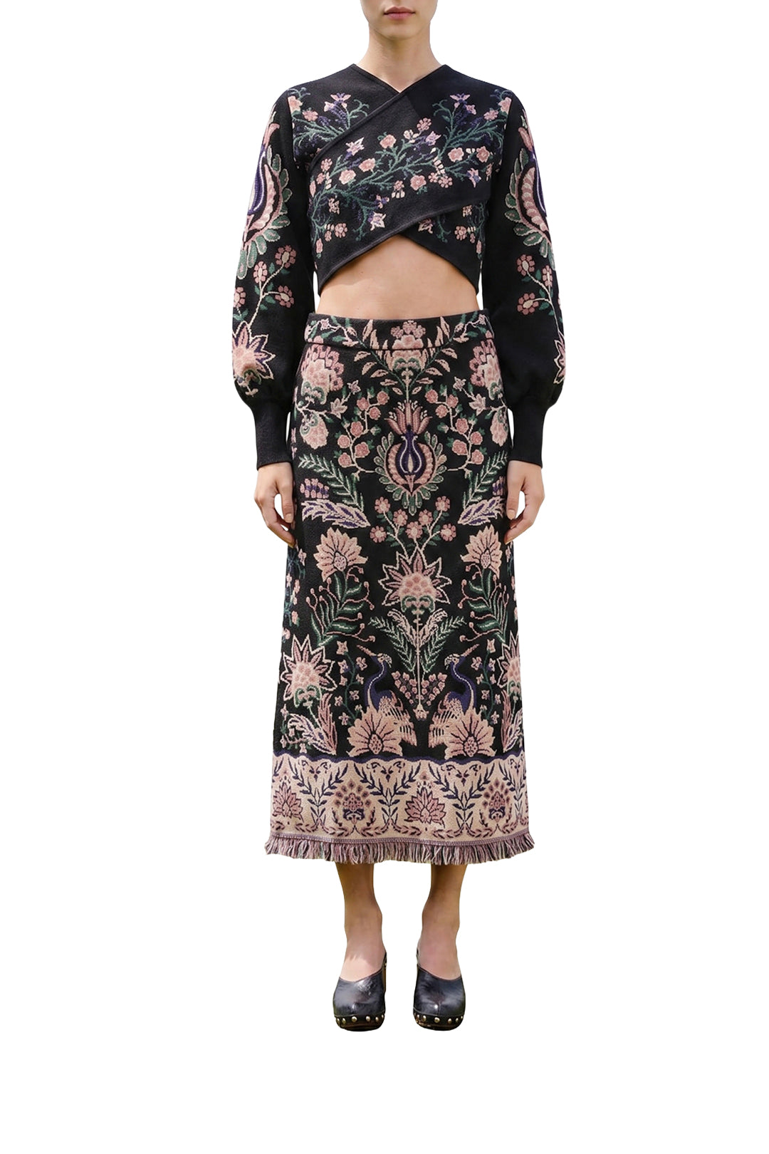 Pull Marvelous Garden en maille - Noir