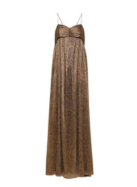 Robe en lamé froissé - Poudre