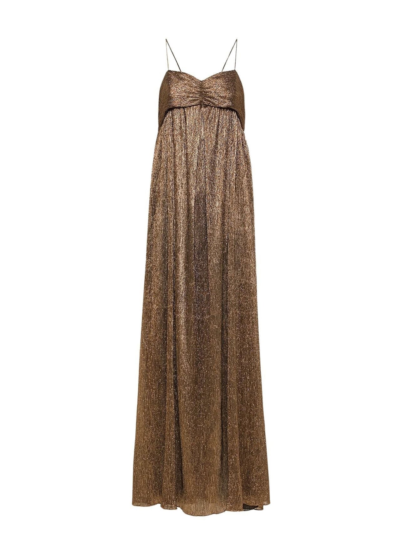 Robe en lamé froissé - Poudre