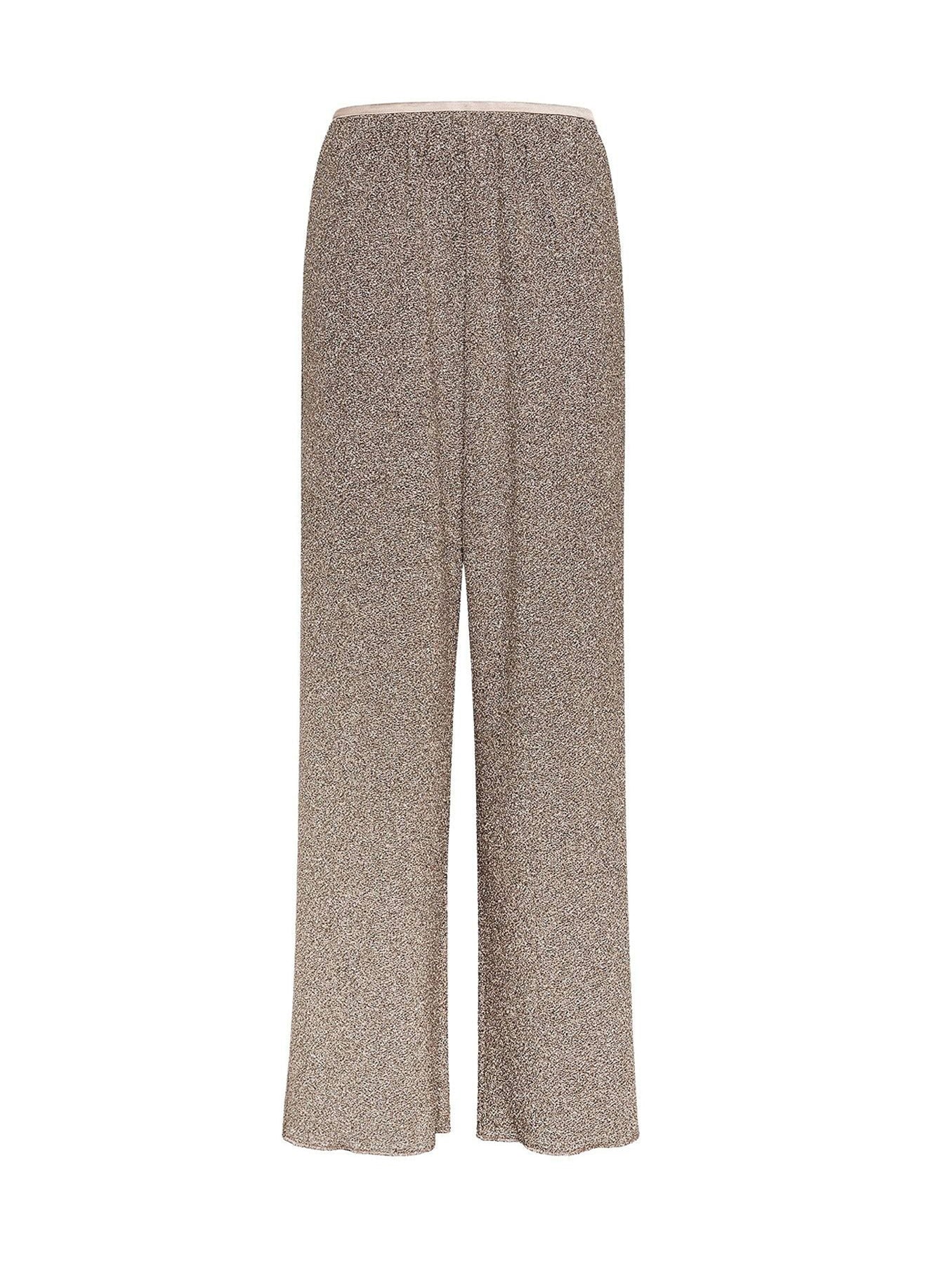 Pantalon à jambes larges - Poudre