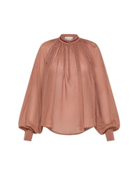 Chemise en soie mélangée - Poudre