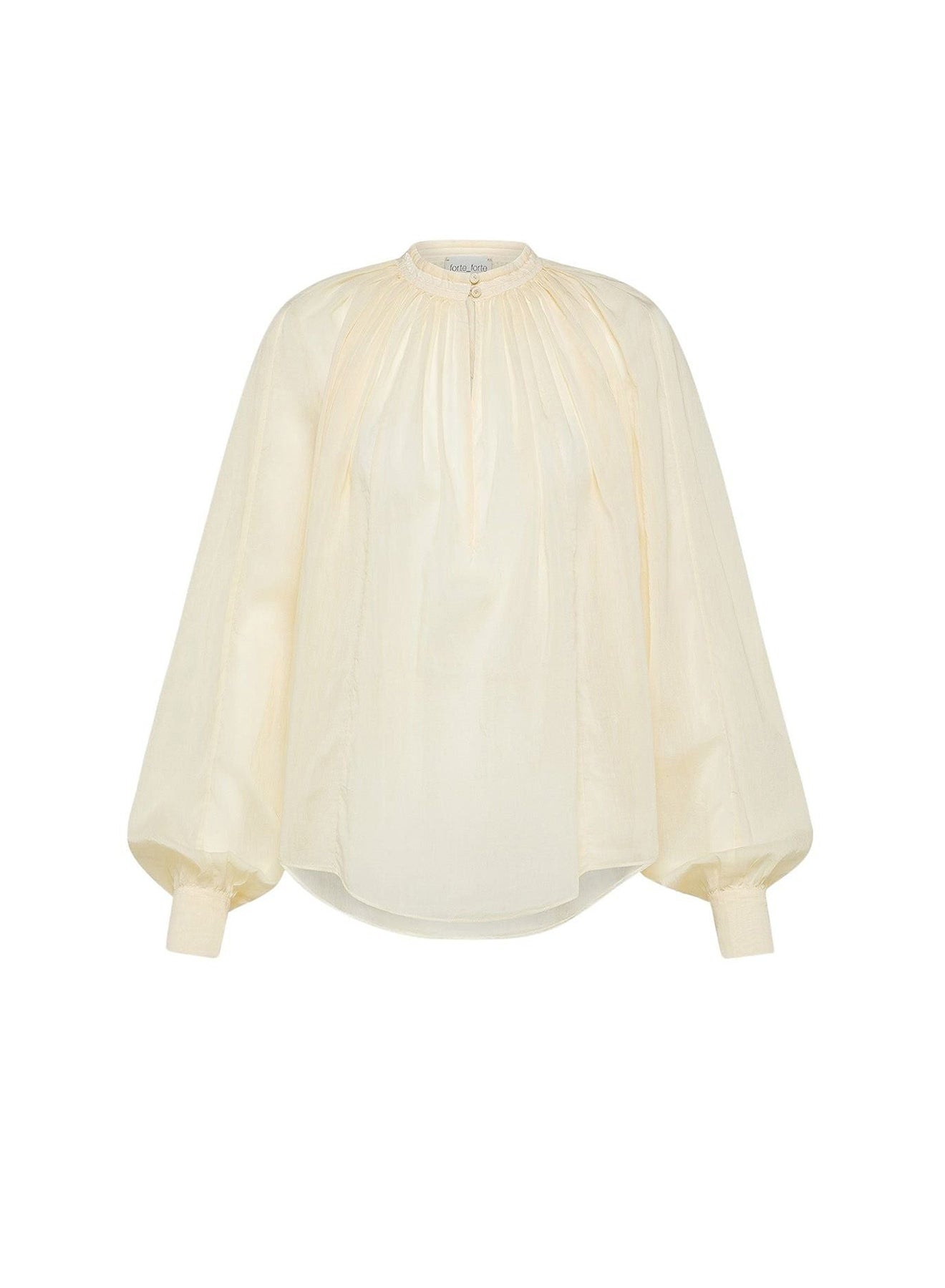 Chemise en soie mélangée - Cream