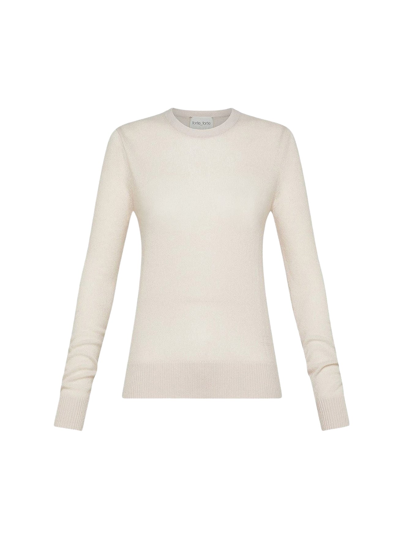 Pull à col rond en laine cachemire mélangé - Borotalco