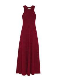 Robe longue en laine - Rubis