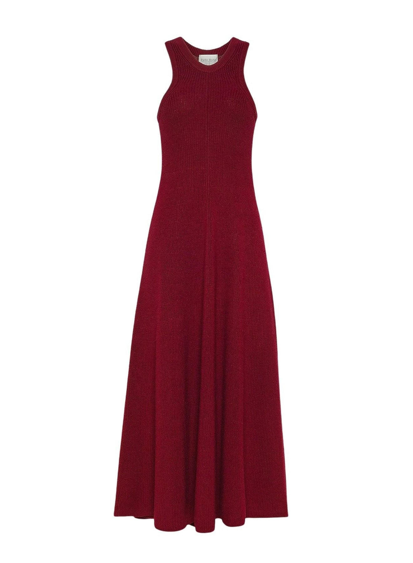 Robe longue en laine - Rubis