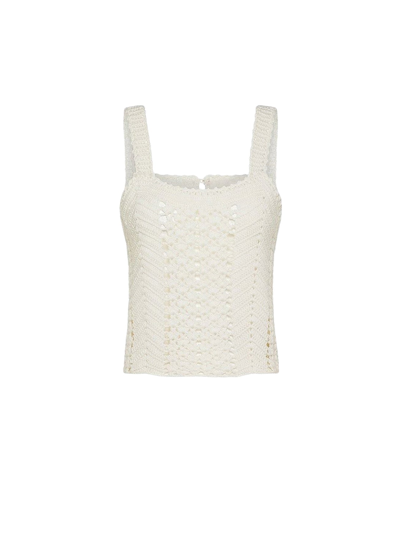 Débardeur bustier en laine au crochet - Giglio