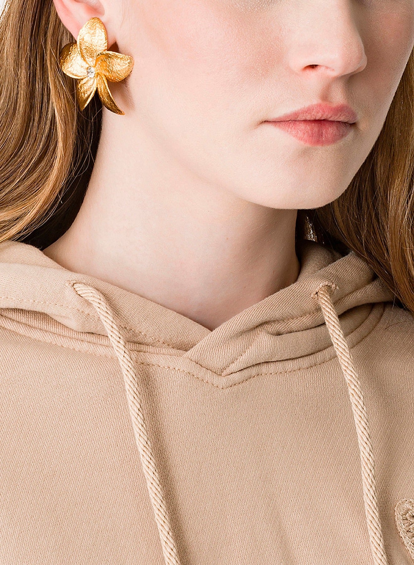 Boucles d’oreilles sculptées à franges - Oro
