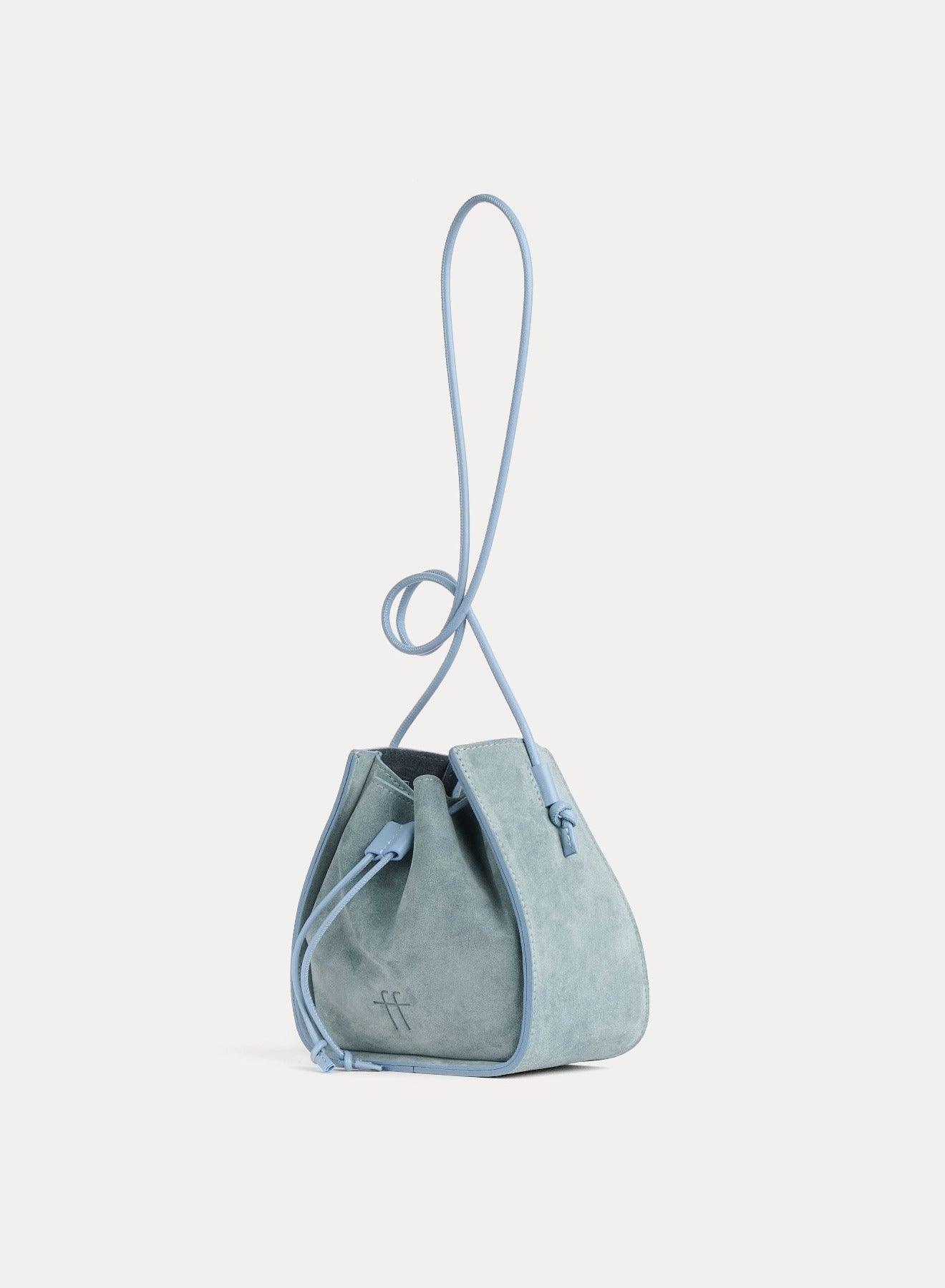 Petit sac seau en daim - Nuage