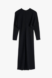 Dolman Midi Dress - Black-Aw20P