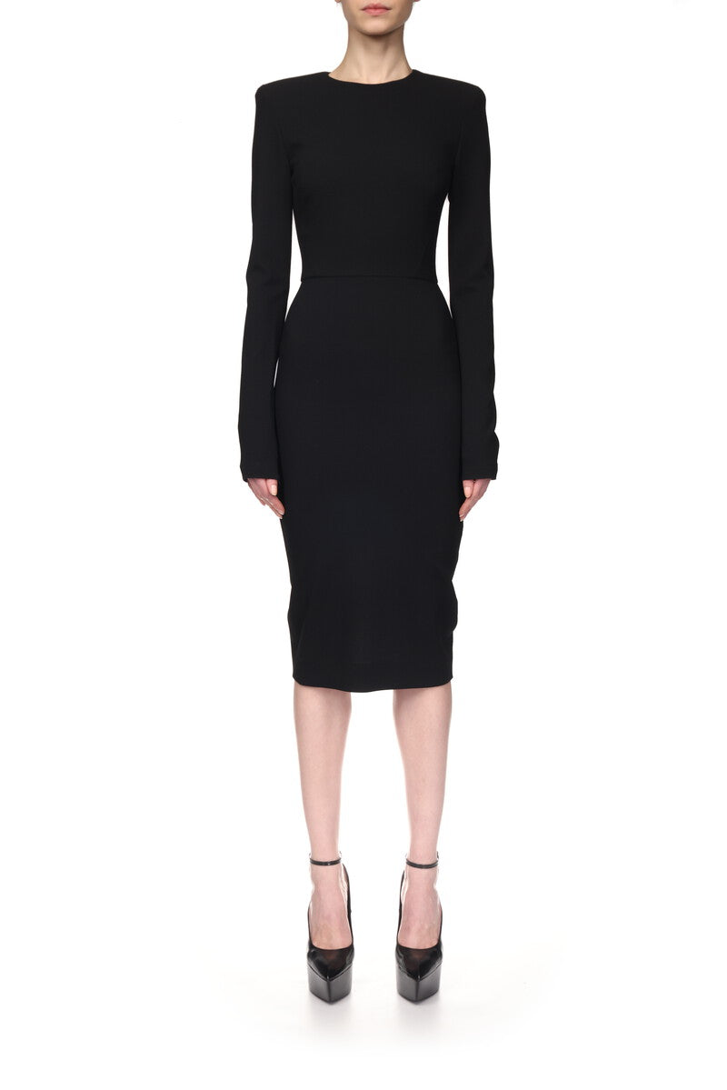 Long Sleeve T-Shirt Fitted - Black