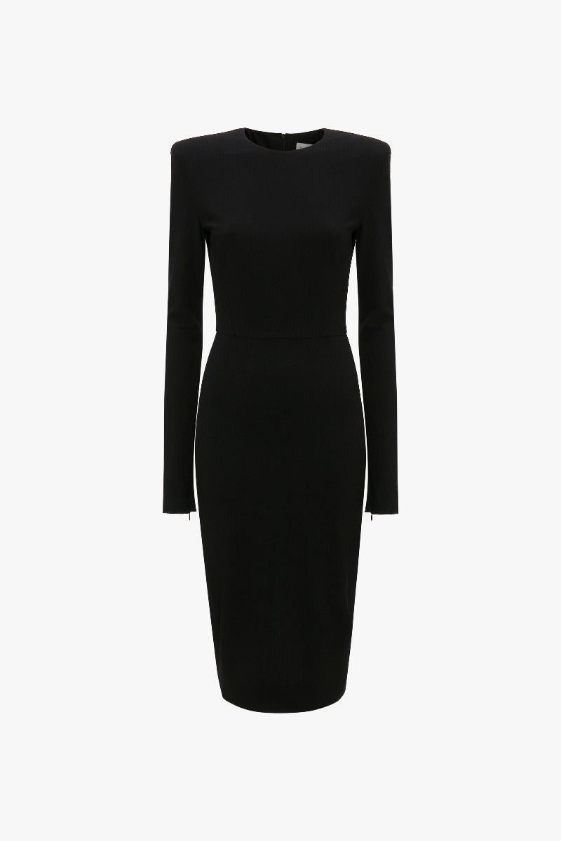Long Sleeve T-Shirt Fitted - Black