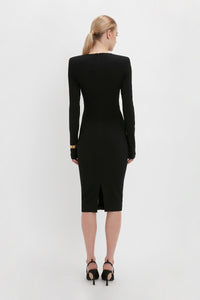 Long Sleeve T-Shirt Fitted - Black