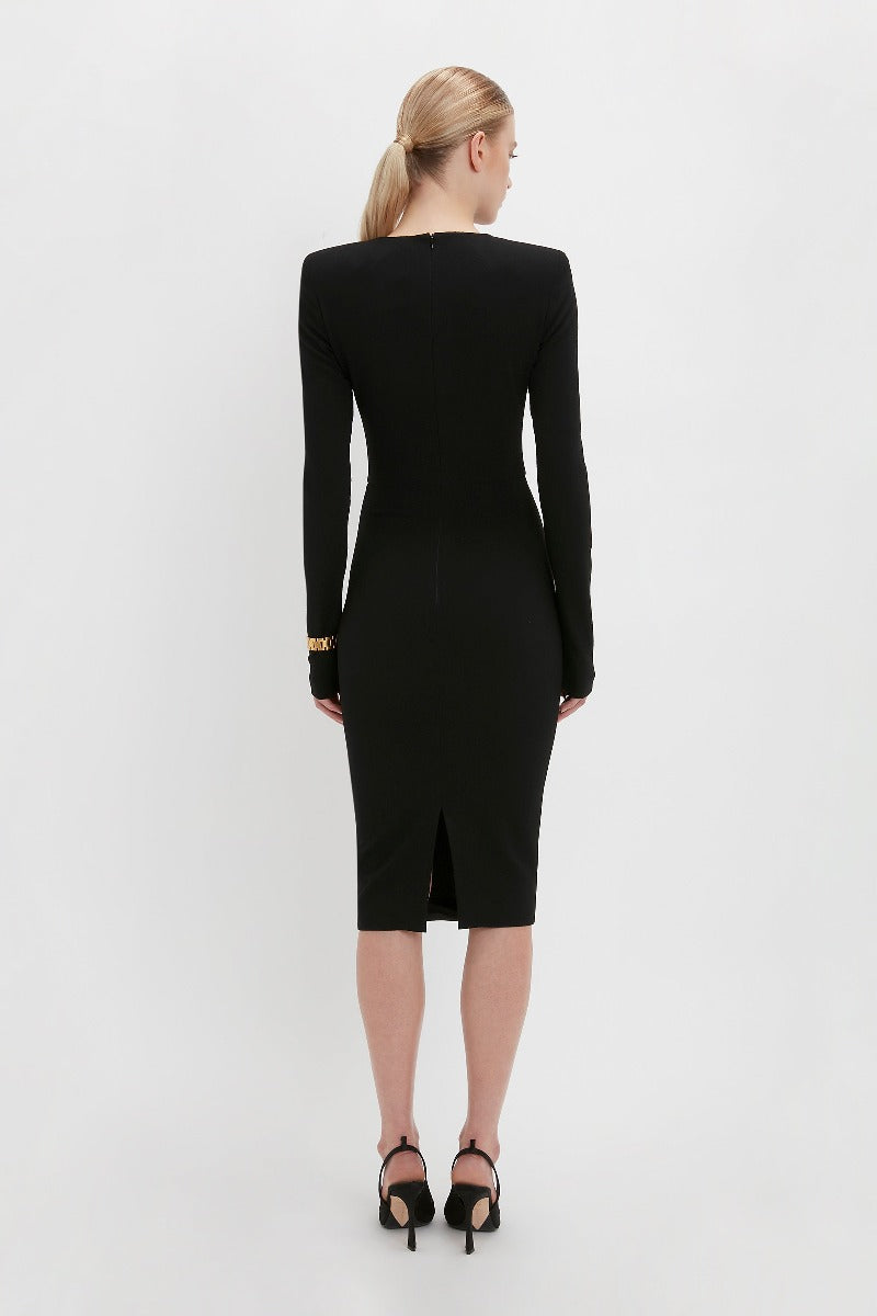 Long Sleeve T-Shirt Fitted - Black