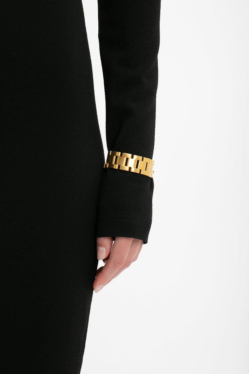 Long Sleeve T-Shirt Fitted - Black