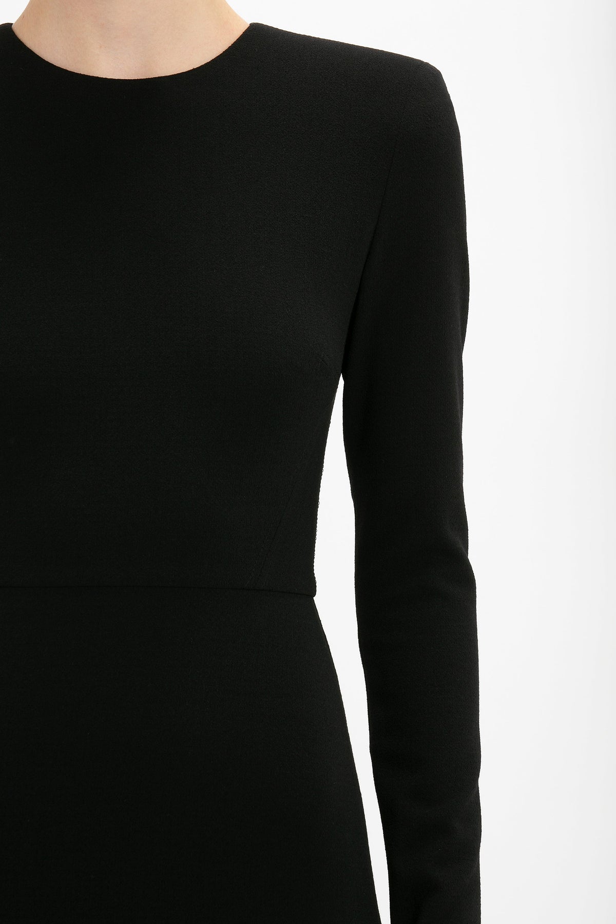 Long Sleeve T-Shirt Fitted - Black