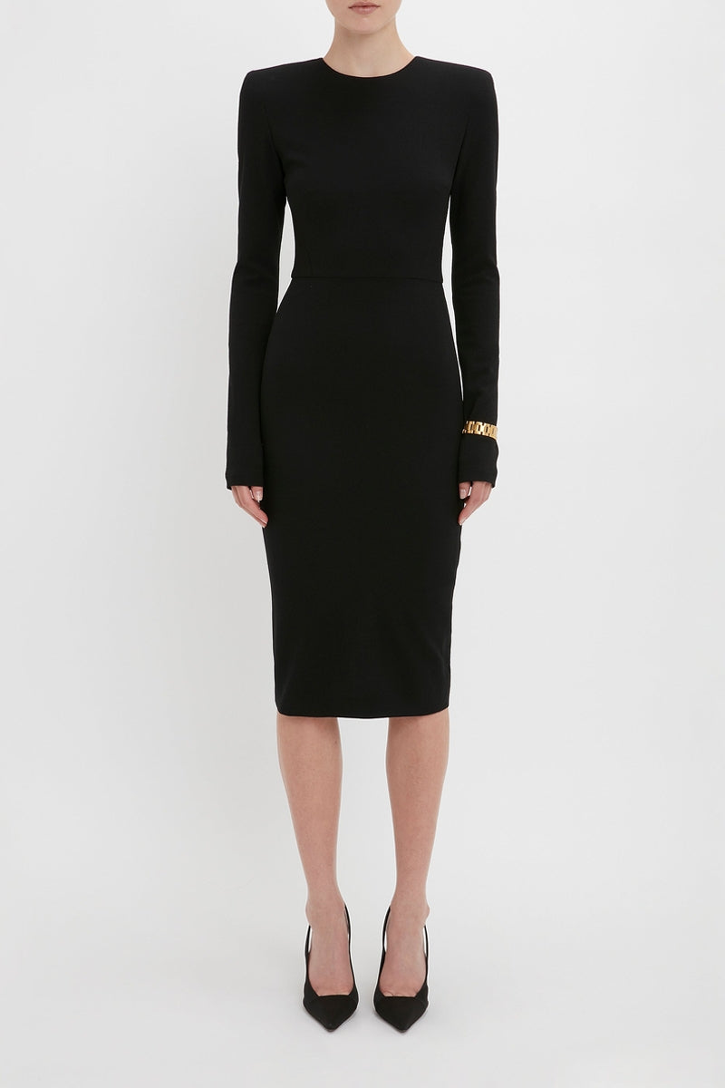 Long Sleeve T-Shirt Fitted - Black