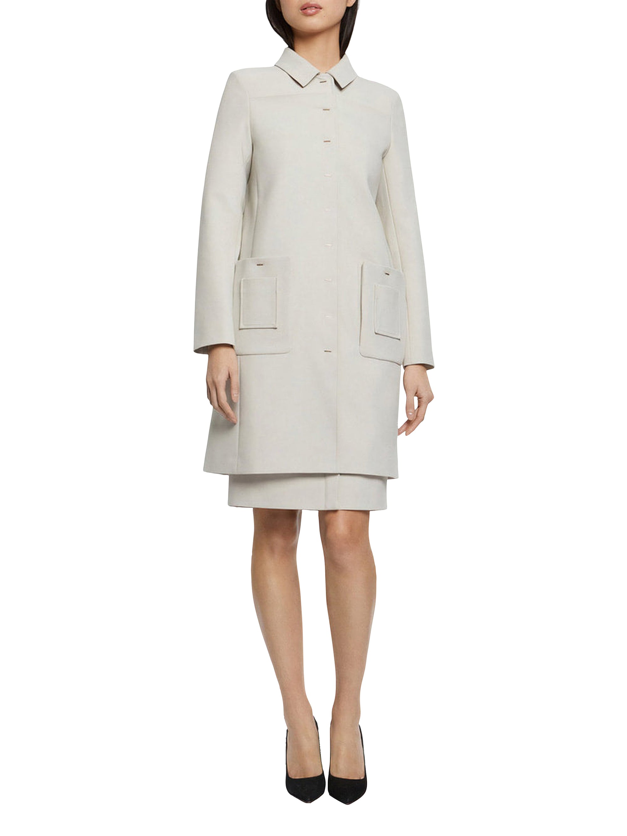 Manteau texturé - Gris clair